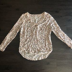 Hinge floral long sleeve blouse